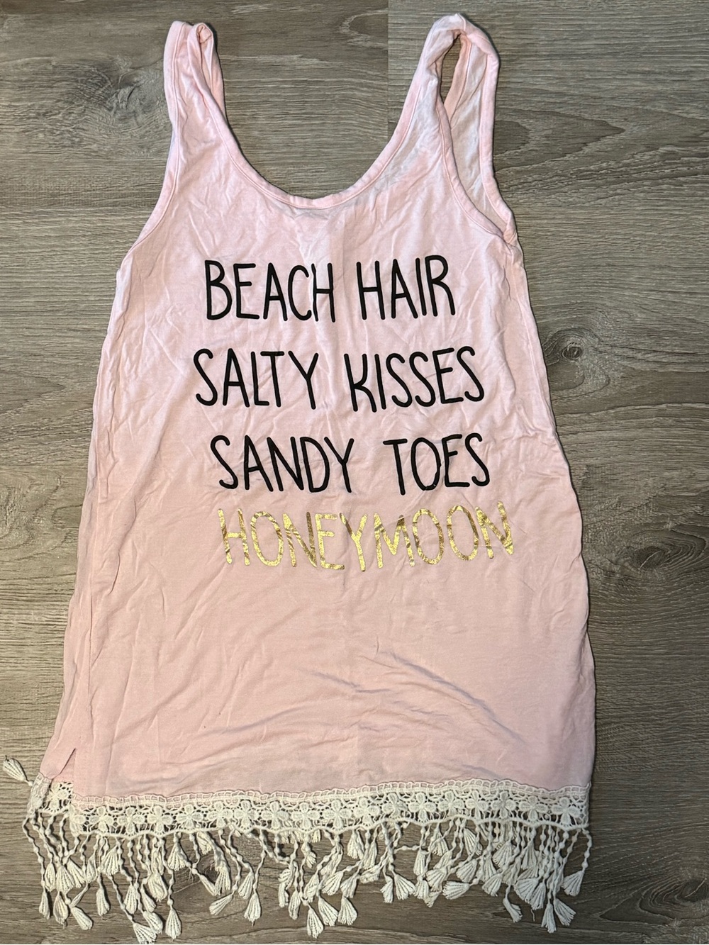 Love Peace Lounge Beach Honeymoon Wedding Married Bride Swim Coverup Dress